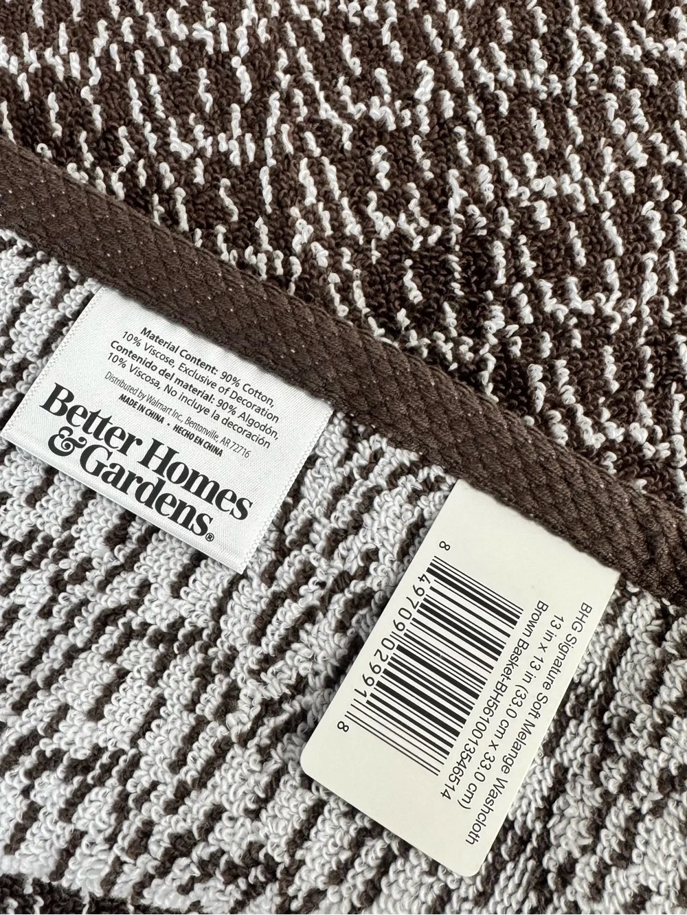 Better Homes & Gardens Signature Soft Cotton Melange 6-pc Bath Towel Set Brown